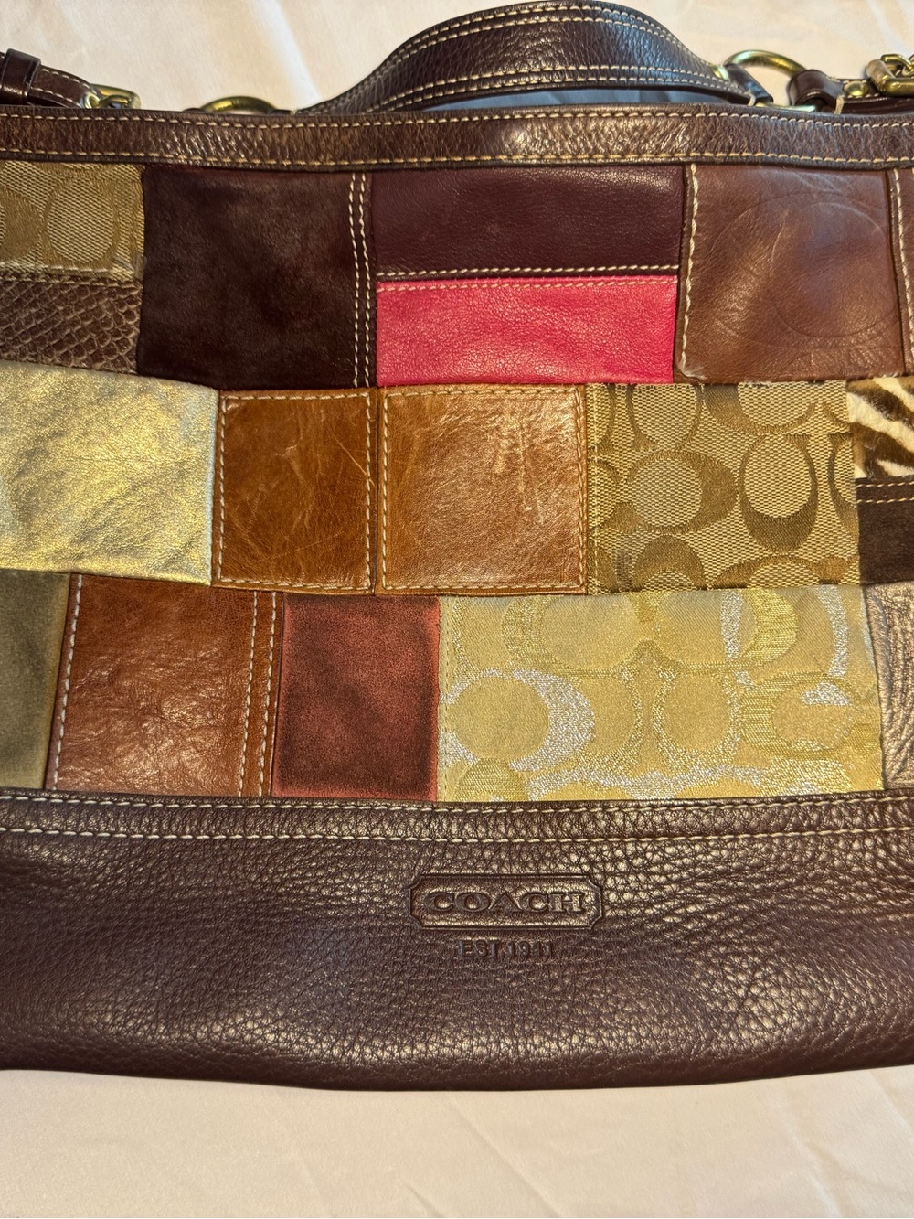 Coach holiday patchwork Tote Limited Edition 2006 - Picture 11 of 14